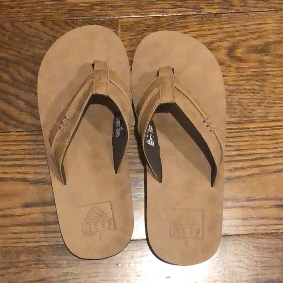 REEF Men’s Brown Slip On Flip Flop Thong Sandals Sz 7 - Picture 2 of 7